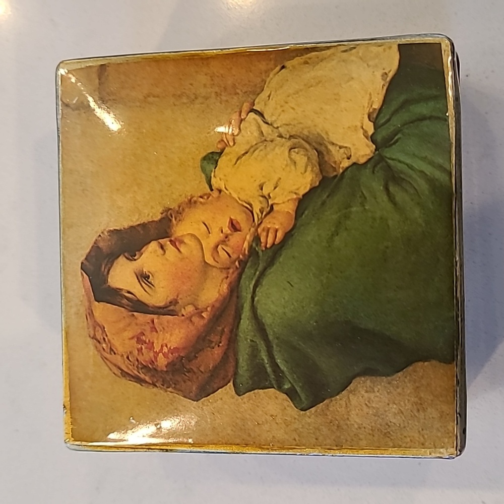 Madonna and Child Vintage Trinket Box